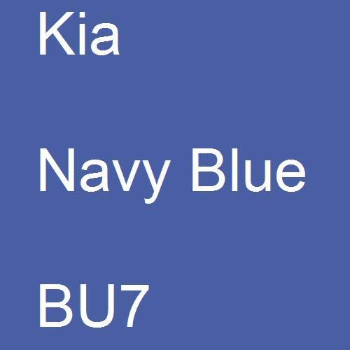 Kia, Navy Blue, BU7.